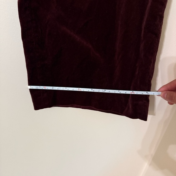 Gap High Rise Velvet Straight Pants - Picture 5 of 8